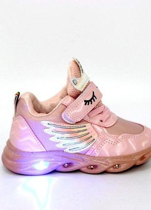 Детские кроссовки со светящейся подошвой3 фото