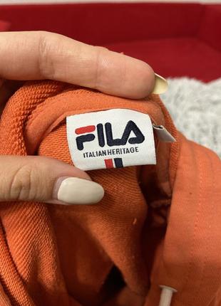 Худи женская оранжевая fila9 фото