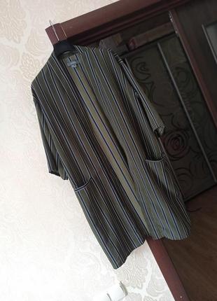 Классная полосатая накидка халат/летний кардиган4 фото