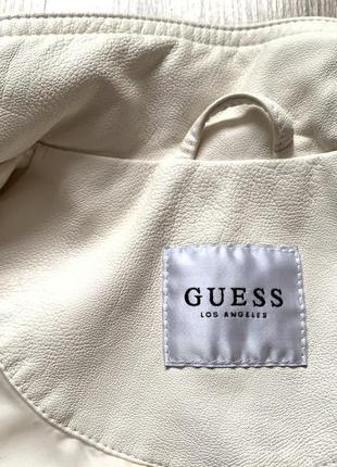 Женская кожаная куртка с эко кожи guess6 фото