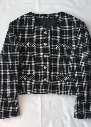 Твідовий жакет . шерсть . оверсайз.