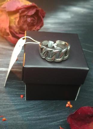 Кольцо серебро 925 проба регулируется цепочка цепь ланцюг новое бирка пломба