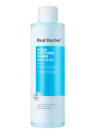 Заспокійливий тонер real barrier aqua soothing toner