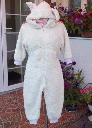 ( 4  года  ) детская пижама кигуруми комбинезон флисовый б/у2 фото