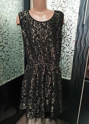 Нарядное платье 👗на 14 лет под👑👠 золото new look нью лук