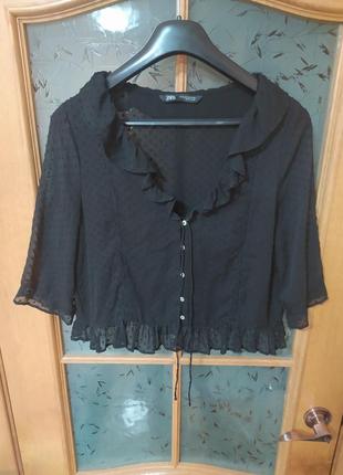 Ніжна шифонова блуза від zara,p. xl