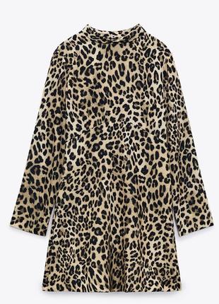 Zara  платье леопард