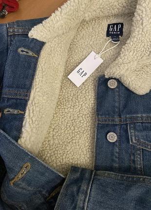 Утепленная джинсовка gap 2