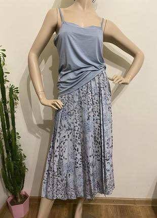 Шёлковая юбка плиссе м2 фото