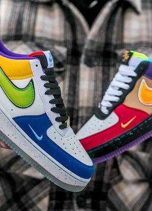 💙❤️💛nike air force 1 low what the la💛❤️💙38рр - 45рр😎🌟🍁яркие кроссовки найк форс, кросівки найк9 фото