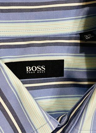 Рубашка в полоску hugo boss оригинал4 фото