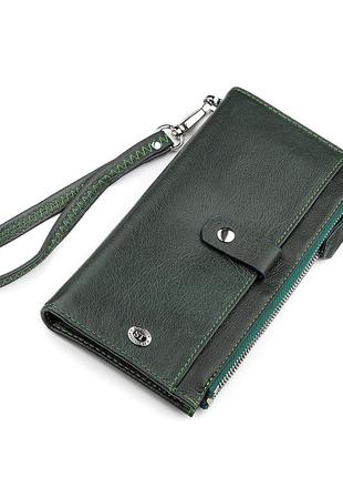 Гаманець жіночий st leather 18380 (st420) шкіряний зелений