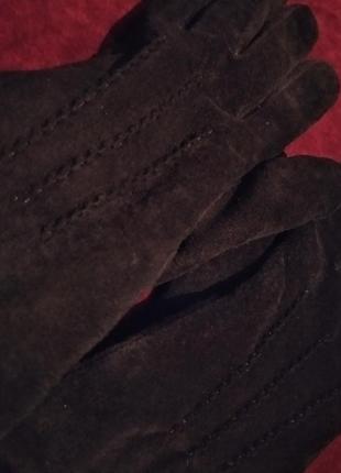 Перчатки замшевые. размер 7,5.5 фото