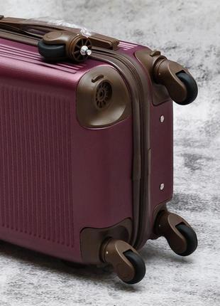 Супер дорожный чемодан fly 1101 бордовый3 фото