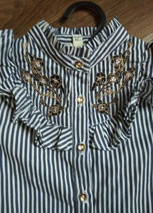 Дуже красива блузка для дівчинки на ріст 86см3 фото