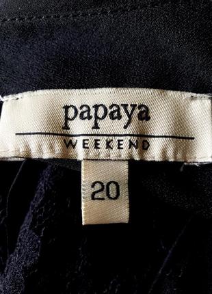 Новая удлиненная блуза спереди с кружевной вставкой papaya 16 - 20 uk5 фото