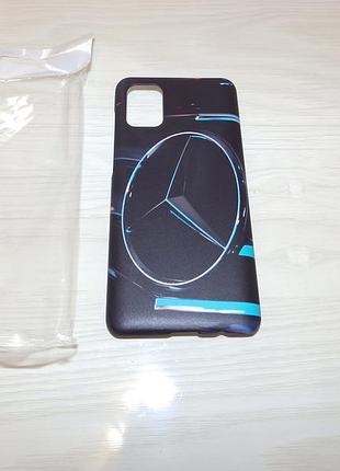 Чехол для samsung galaxy a31 логотип мерседес