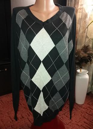 Стильный брендовый джемпер р.xl
