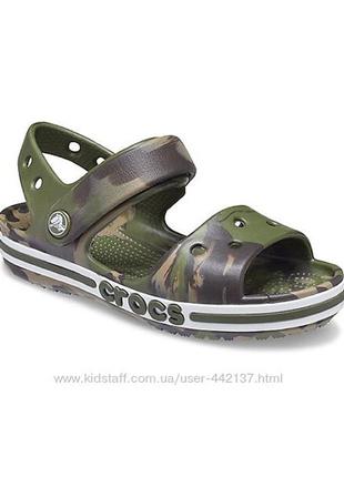 Сандалі хлопчикові crocs bayaband marbled sandal