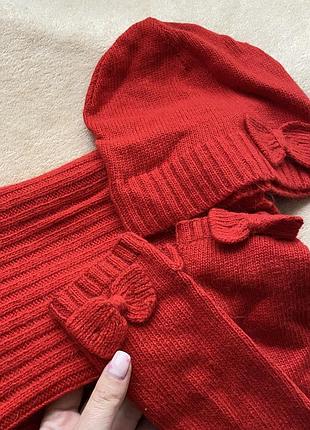 Набор, h&m: хомут, перчатки, шапка