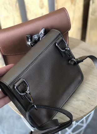 Женская кожаная сумка на пояс италия поясные кожаные сумочки италия4 фото