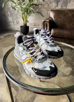 Nike air max 270 react eng grey чоловічі кросівки найк реактив 270 сірі3 фото