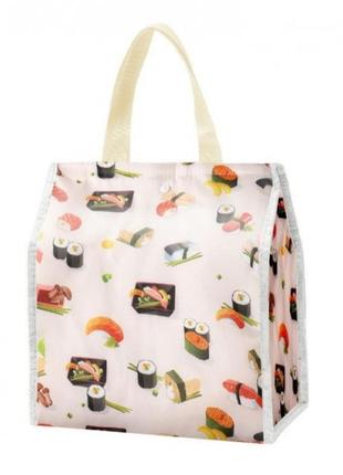 Сумка для ланча/ланч бэг на липучке, сворачивающаяся суши