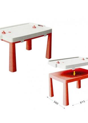 Doloni-toys стіл дитячий+комплект для гри червоний