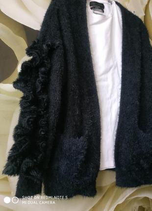 Пушистый кардиган пуловер кофта — ціна 125 грн у каталозі Кардигани ✓  Купити жіночі речі за доступною ціною на Шафі | Україна #89651015