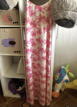 Платье сарафан в пол шёлк италия2 фото