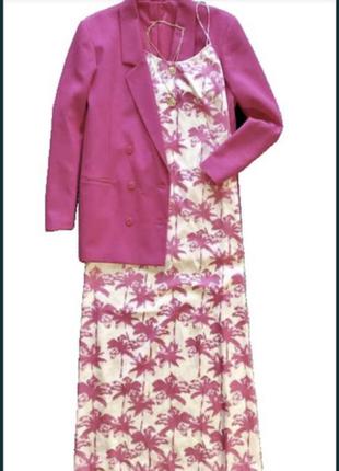 Платье сарафан в пол шёлк италия