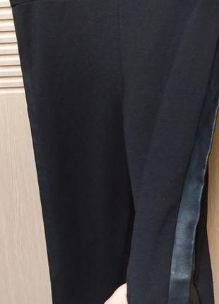 Дитячі штани жіночі з вставками еко шкіри