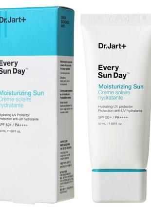 Сонцезахисний зволожуючий крем dr.jart+ every sun day moisturizing sun spf50+ pa++++1 фото