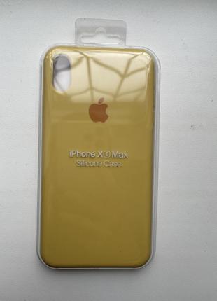 Чехол на айфон xs max, чехол iphone xs max желтый 💛