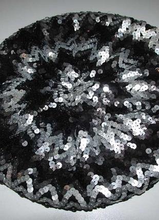 Берет со стразами switzerland claire's, 46-64р. как новый!