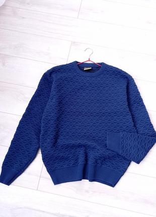 Свитер, теплый свитер, свитер синий4 фото