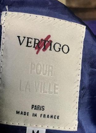 Демисезонное шерстяное пальто-пиджак бренда vertigo франция .3 фото