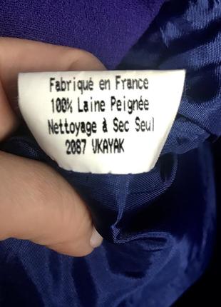 Демисезонное шерстяное пальто-пиджак бренда vertigo франция .9 фото