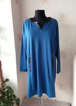 Стройнящее моделююча сукня, вертикаль, еко шкіра, cellbes