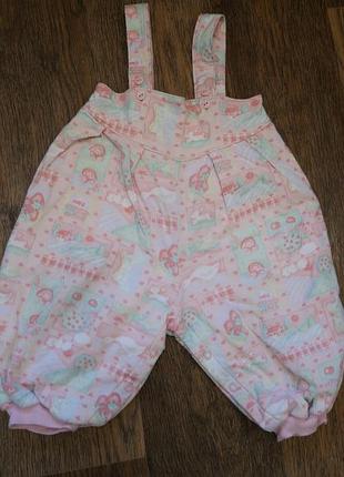 Утепленные штаны полукомбинезон