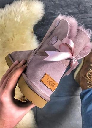 Ugg mini bailey bow 2 , уггі жіночі7 фото