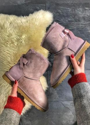 Ugg mini bailey bow 2 , уггі жіночі4 фото