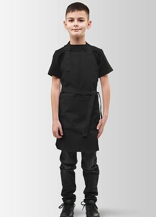 Фартух дитячий junior 7-12 років  чорний