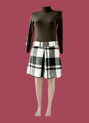 Стильная, модная, теплая юбка asos в клетку. размер uk12/eur40 (м/l).6 фото