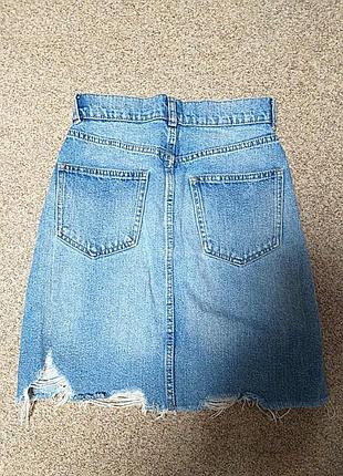Джинсовая юбка zara 3