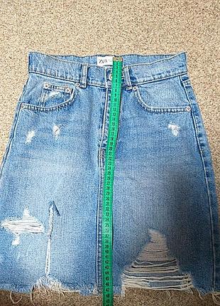 Джинсовая юбка zara 5