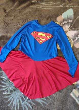 Карнавальна сукня супергирл-супердевушка розмір 50-52