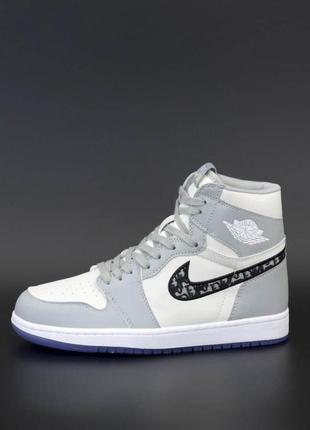 Кроссовки женские nike air jordan 1 retro high x dior1 фото