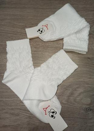 Ошатні білосніжні шкарпетки, 29-35р1 фото
