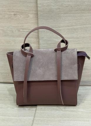 👜сумки экокожа с натуральной замшей👜5 фото